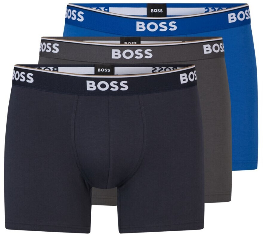 Hugo Boss BoxerBr 3P Power (50475282-487) black/grey/blue