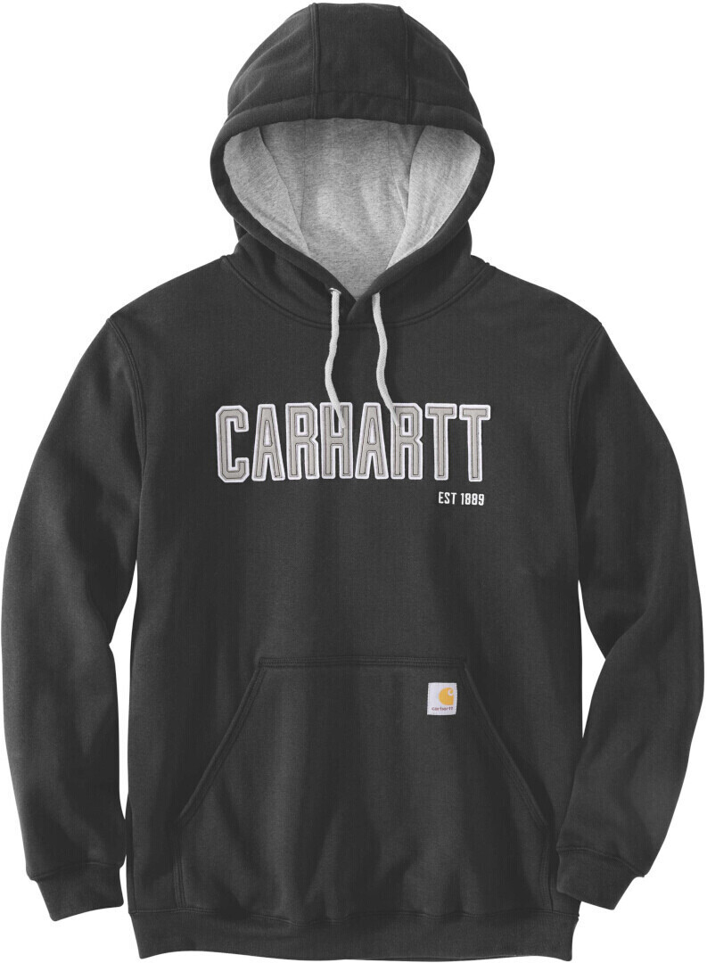 Carhartt Men's Felt Logo Graphic Loose Fit Sweatshirt black