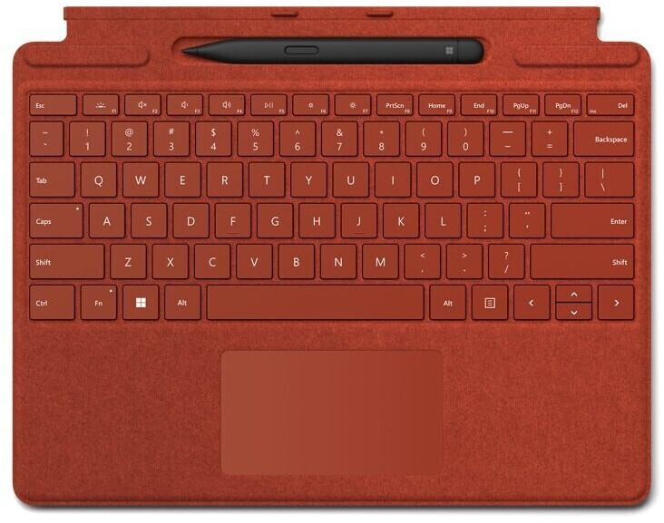 Microsoft Clavier Surface Pro Signature + Slim Pen 2 rouge pour entreprise (IT)