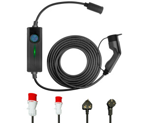 EM2GO Take AC Portable EV Lader 3.6 Kw,CEE Blau 5m Typ 2 Kabel  Autoladekabel, IP66 Spritzwassergeschützt