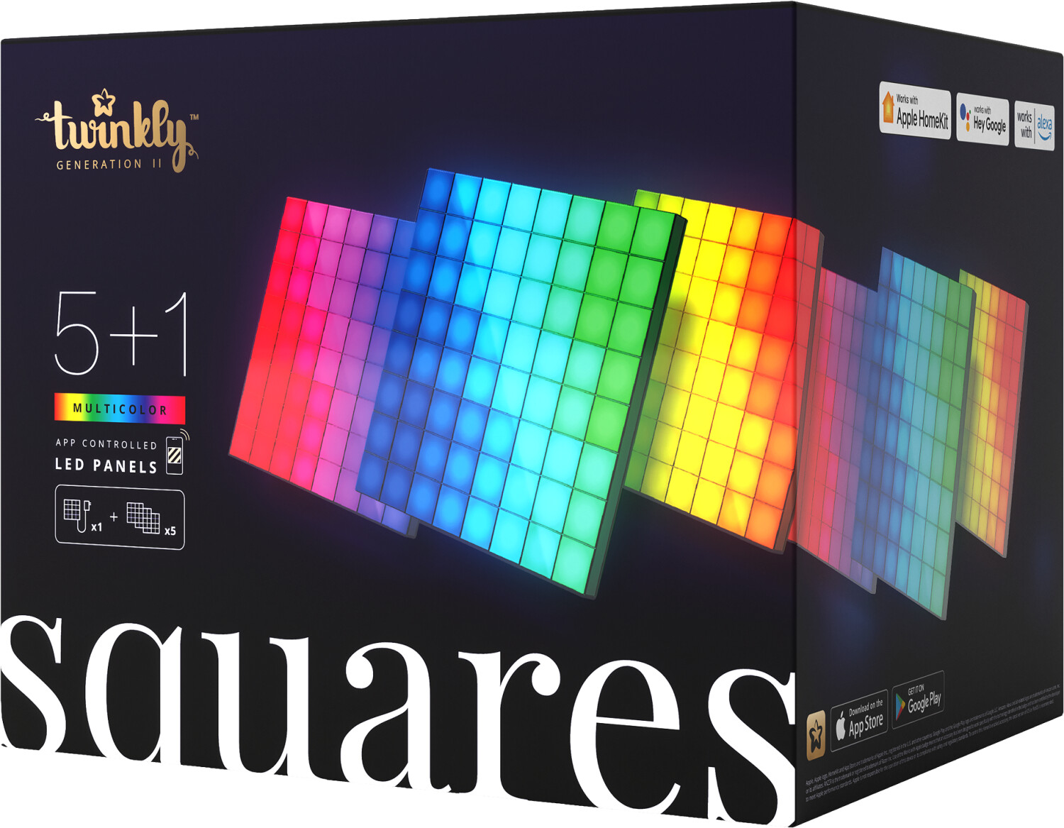 twinkly Squares Starter Kit App (TWQ064STW-07-BEU)