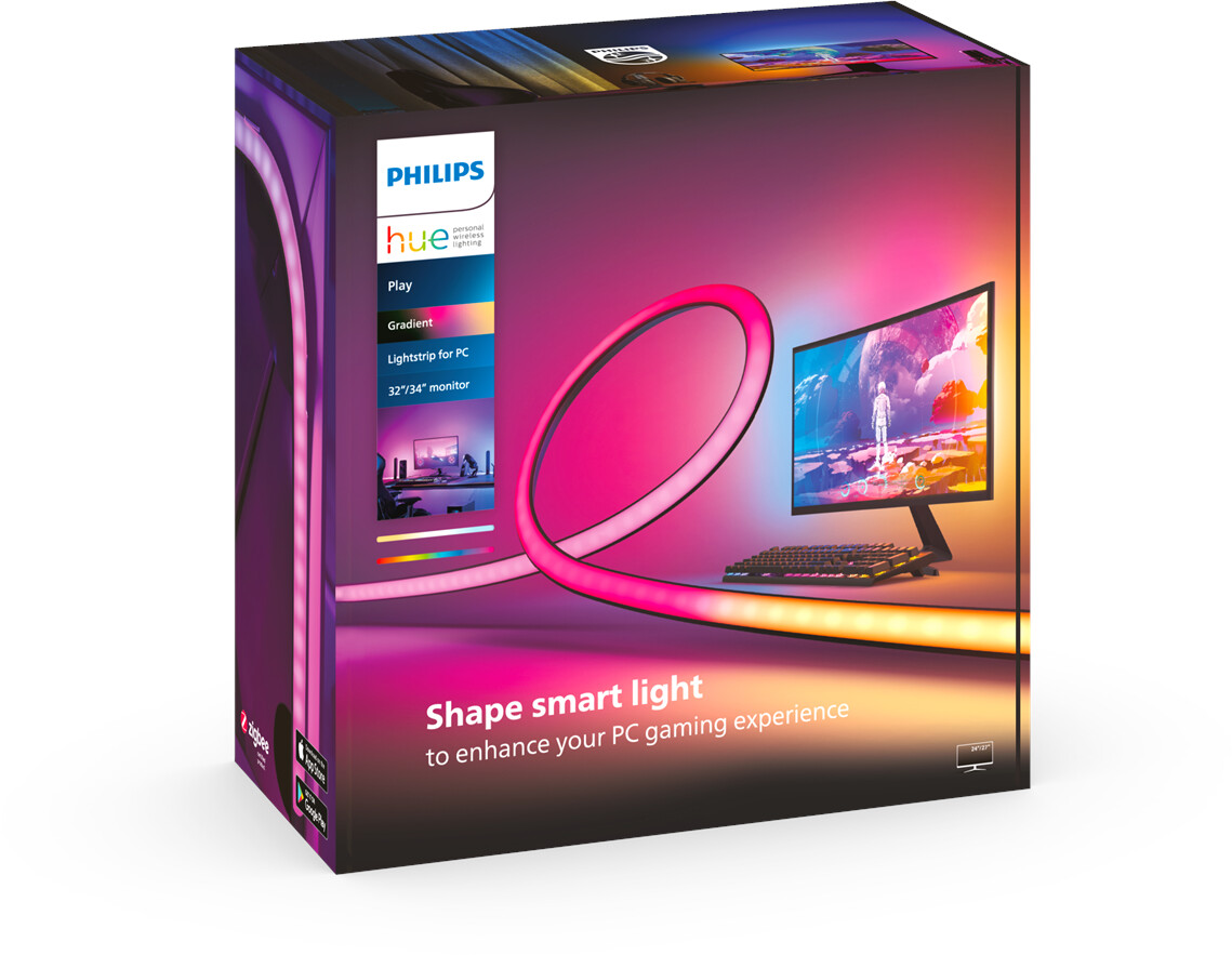 idealo Lightstrip € en | Gradient desde 116cm Hue Compara 32/34” 95,99 Starter Kit Philips (929003498601) precios Play RGBW PC