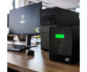 UPS (Onduleur) Greencell 1000VA/600W - Écran LCD, Protection Surtension, Alimentation De Secours Pour PC/Box (Batterie 12V/7Ah)