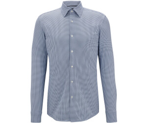 BOSS Hank slim fit overhemd, popeline, blauw