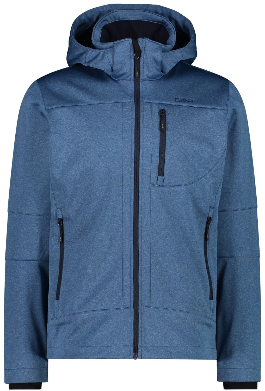 CMP Man Softshell Jacket With Detachable Hood (3A01787N-M) bluestone mel.