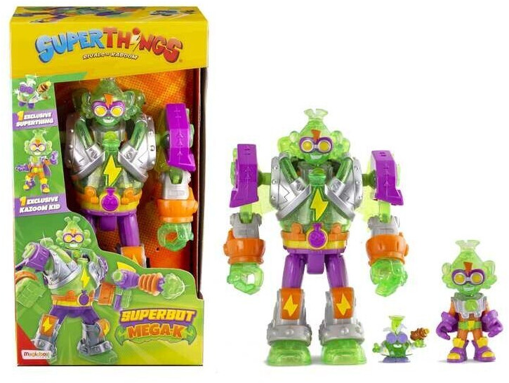 SUPERTHINGS - Superbot Enigma, Robot articulado héroe con Accesorios de