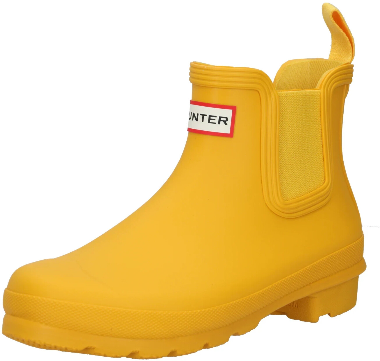 Hunter yellow chelsea boots on sale
