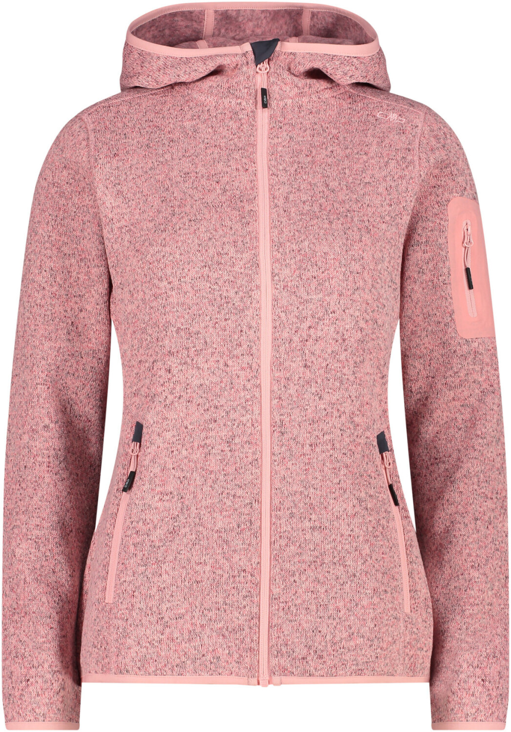 CMP Woman Fleece Jacket Fix Hood (3H19826) peach/desert rose