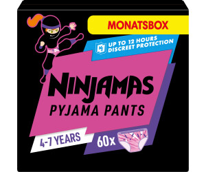 Pampers Ninjamas Pyjama Pants 4-7 Ans Rose Taille 7 10uts