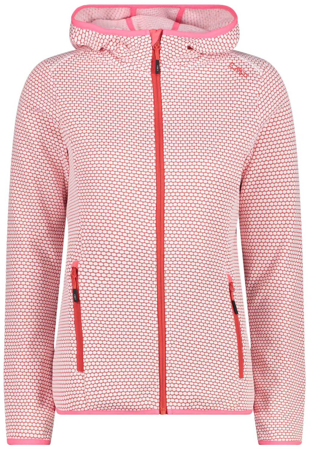 CMP Women's Hoodie Knit-Tech Jacket in jacquard piqué (32H5596)