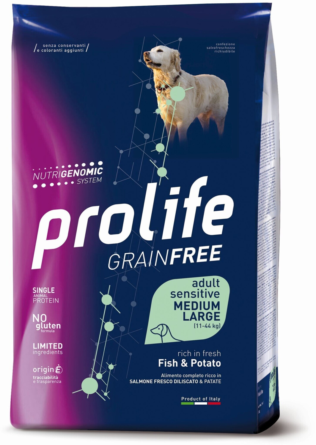 Prolife Sensitive Grain Free Medium and Large - Fish & Potato