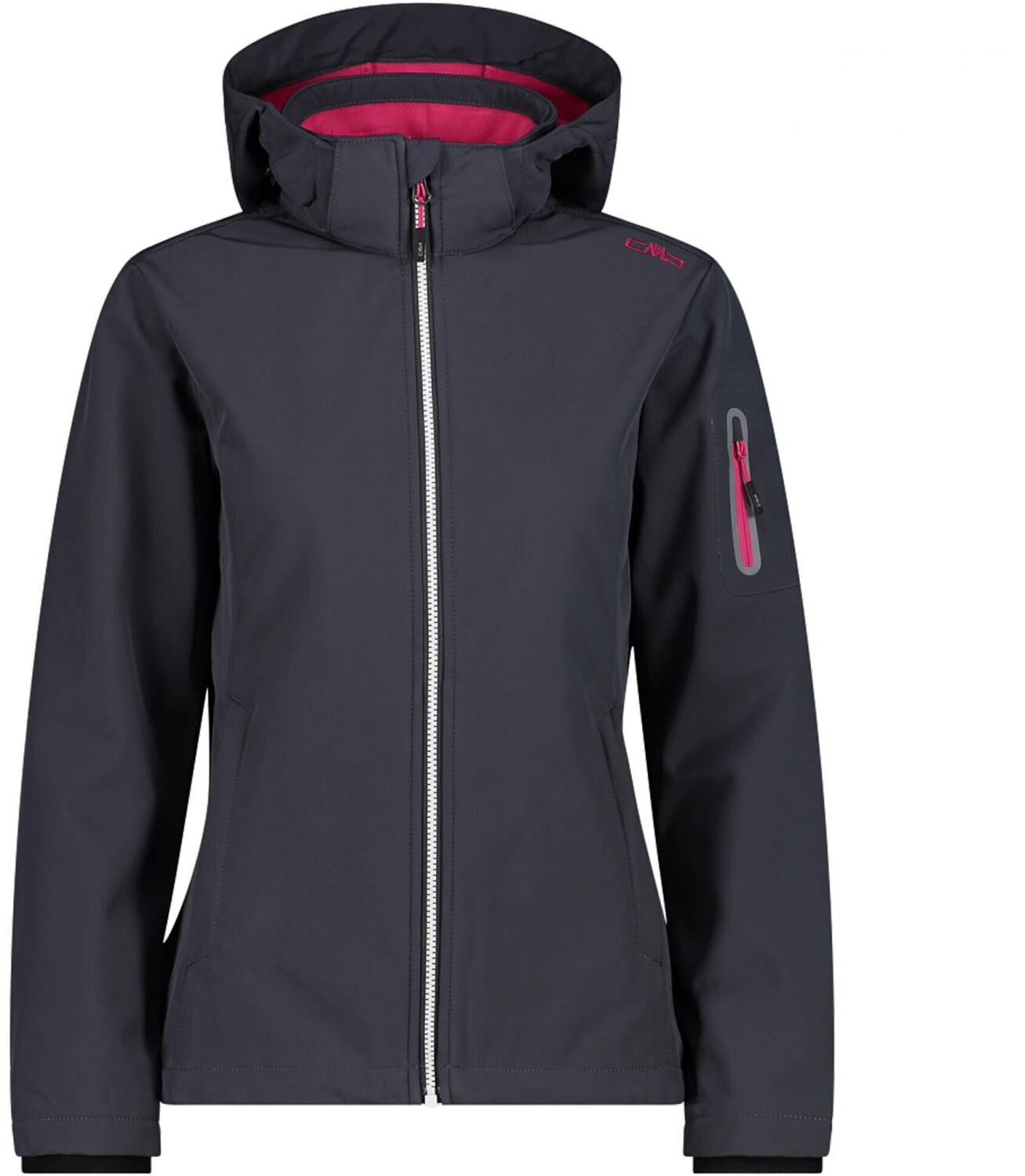 CMP Softshell Jacket Zip | € 39,99 Hood bei Preisvergleich titanio/fuchsia ab (39A5006) Women