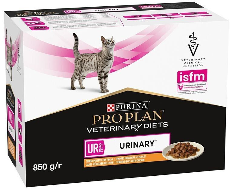 Photos - Cat Food Pro Plan Purina Purina Veterinary Diets UR Urinary Wet Chicken Multipack  (10 x 85g)