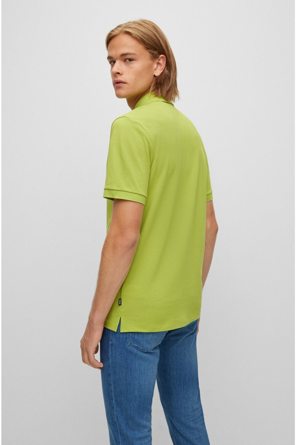 Lime green hugo outlet boss t shirt