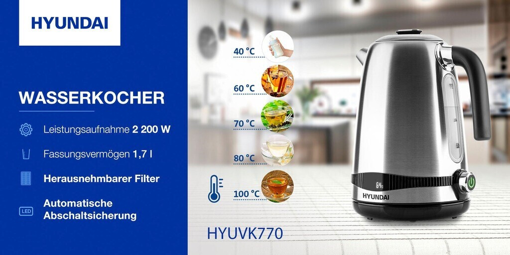 Hyundai IT VK770, 1,7 l, 2200 W, LED ab 44,99 € | Preisvergleich bei