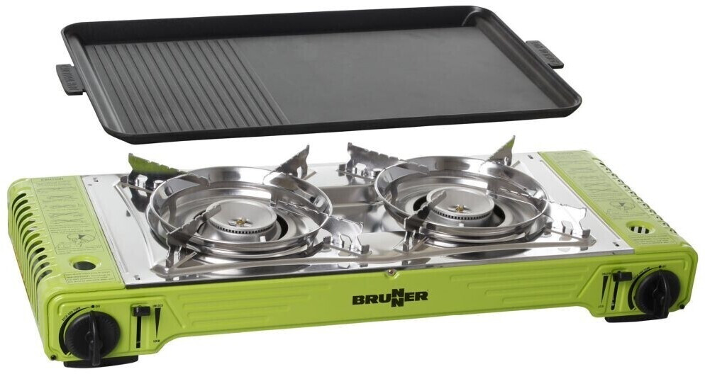 Brunner Outdoor Devil Double Grill Cartridge Gas Cooker incl. Grill Plate