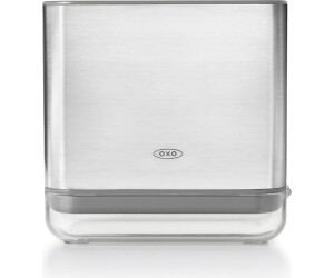 OXO Good Grips Organizer Da Lavello In Acciaio Inox - Porta Spugne E Spazzole Con Base Scolatoio