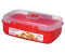 Sistema Microwave dishes 1114, red plastic, bowl, 1.25 litres