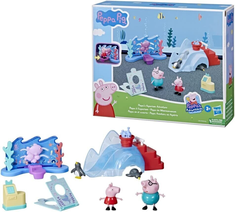 Hasbro - Peppa Pig - Pack de 4 figuras de la familia Peppa Pig en