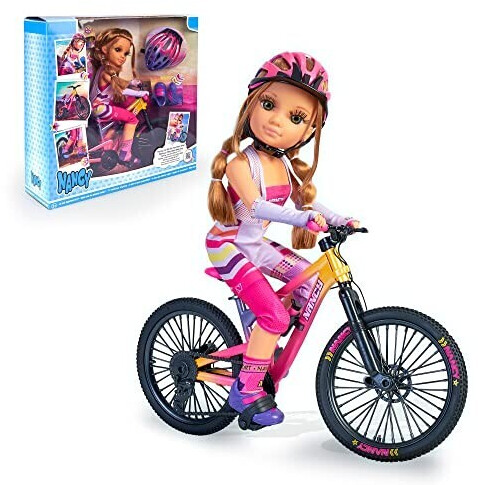 Muñeca con on sale bicicleta
