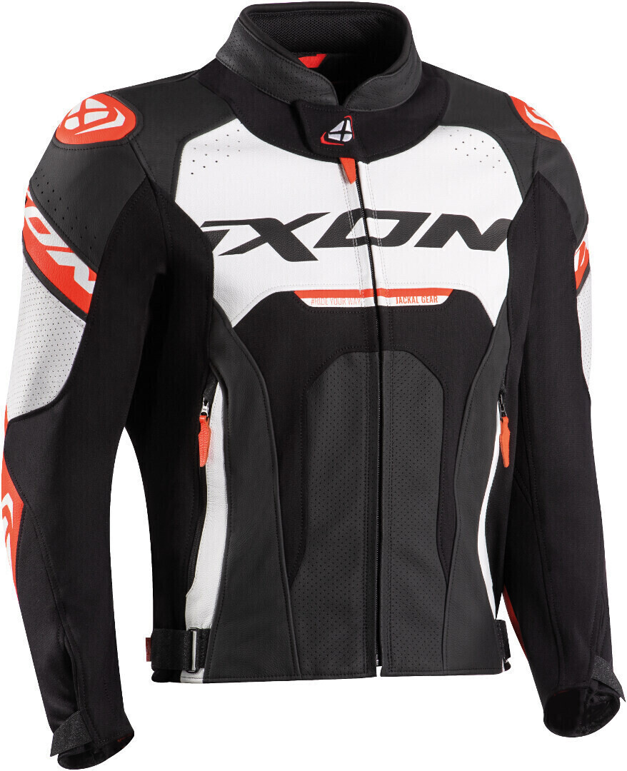 IXON Blouson Jackal noir/blanc/rouge
