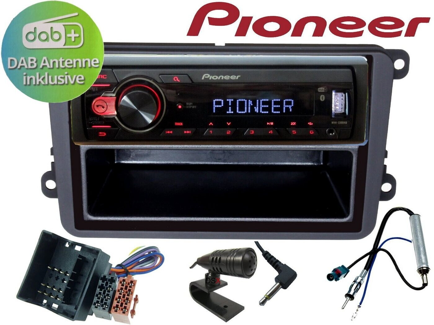 Pioneer CA-an-DAB.001 DAB-Scheibenantenne: : Elektronik