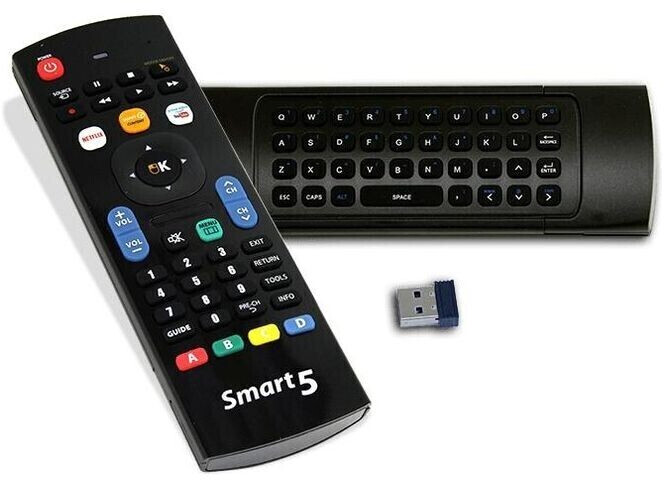 Jolly Smart 5 Universal Remote Control + Air Mouse + Qwerty Wireless Keyboard