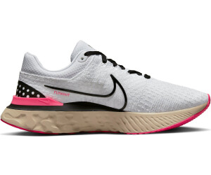 Nike react white and on sale pink