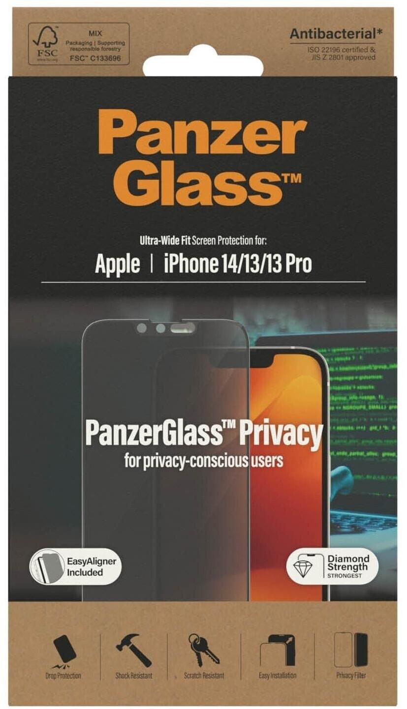 PanzerGlass Ultra Wide Fit Screen Protector Privacy iPhone 14 / 13 / 13 Pro  ab 17,04 €