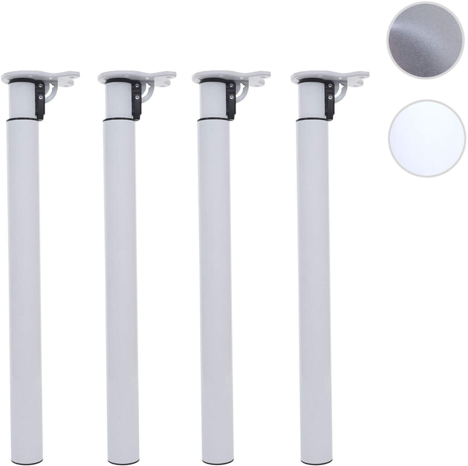 Mendler Tischbeine Set 4-teilig - Klappbar & Höhenverstellbar Für Tische
