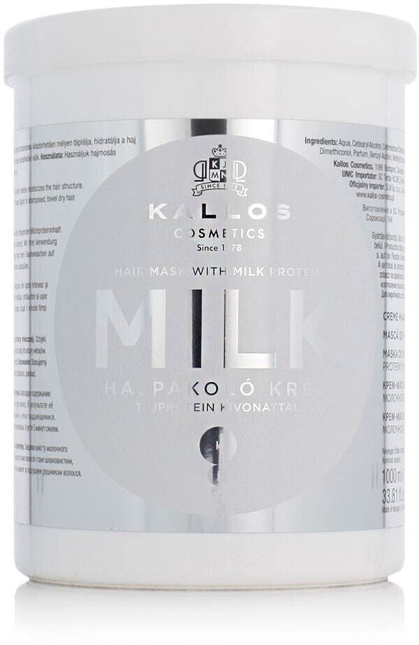 Photos - Hair Product Kallos Hair Mask Milk Protein  (1000ml)