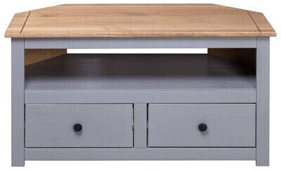 vidaXL TV Cabinet 93x49x49 cm Solid Pine Panama Range grey (282686)
