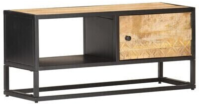 vidaXL TV Cabinet with Carved Door 90x30x40 cm (320944)