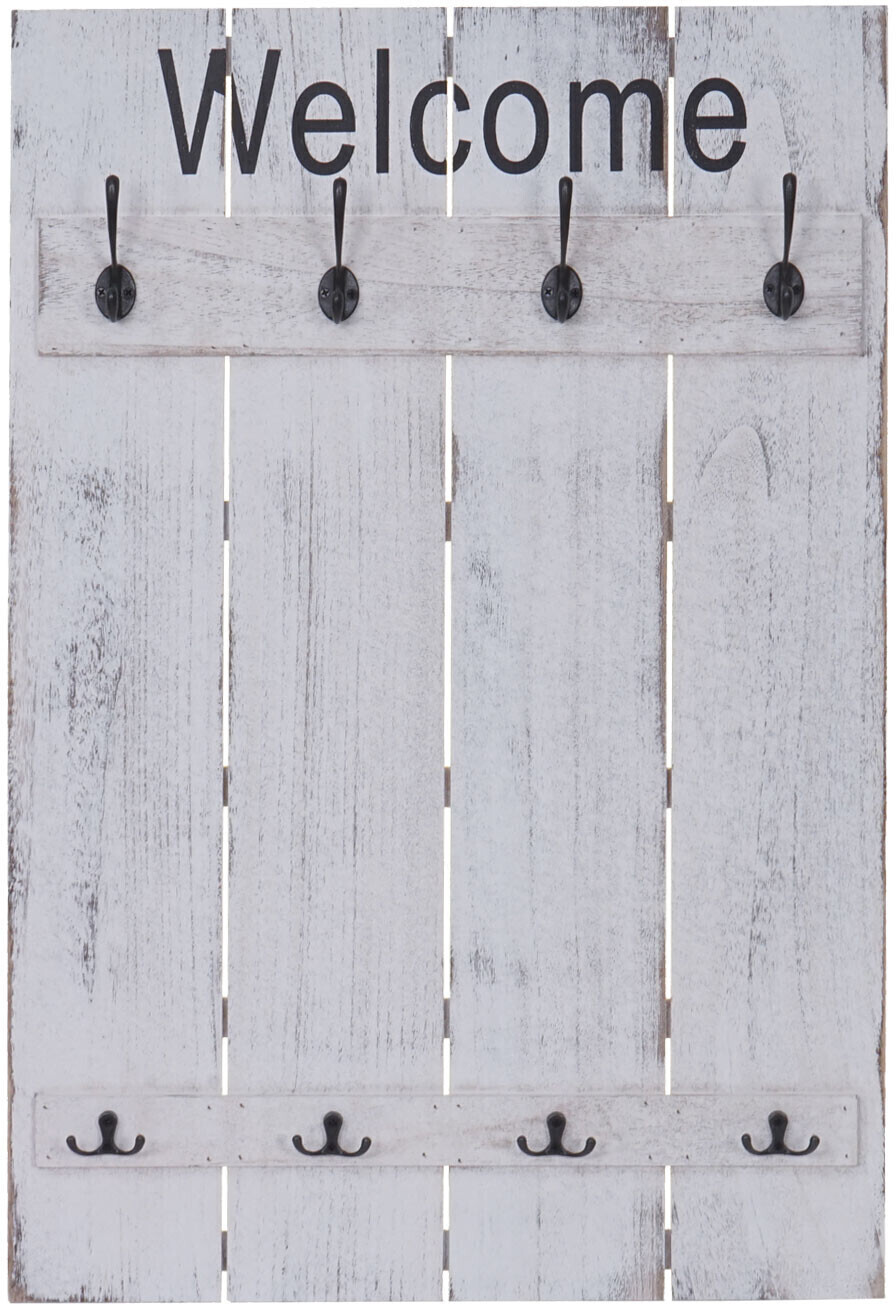 Mendler Welcome 60x91cm (HWC-C89) White/Shabby