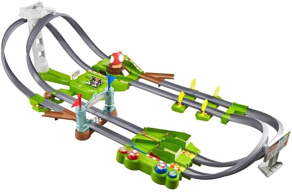 Hot Wheels Mario Kart racetrack incl. 2 toy cars