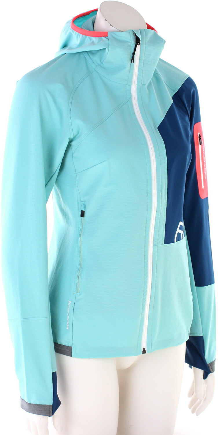 Ortovox Berrino Hooded Softshell W Jacket (60277) ice waterfall