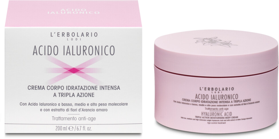 L'Erbolario Hyaluronic Acid Body Cream (200ml)