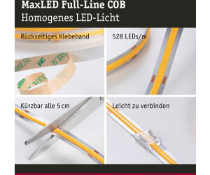 Paulmann MaxLED 1000 LED Stripe Full-Line COB Einzelstripe 2,5m (71050) ab  23,65 € | Preisvergleich bei