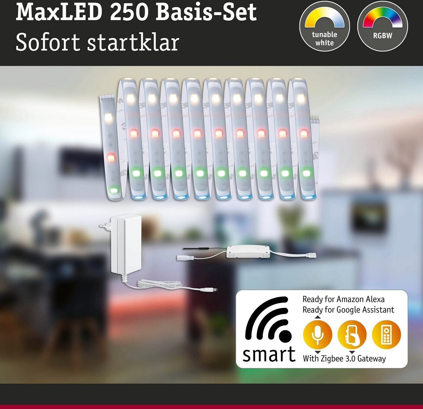 beschichtet MaxLED m bei (78866) € ab Zigbee Paulmann 250 Basisset 50,16 3 | RGBW Preisvergleich