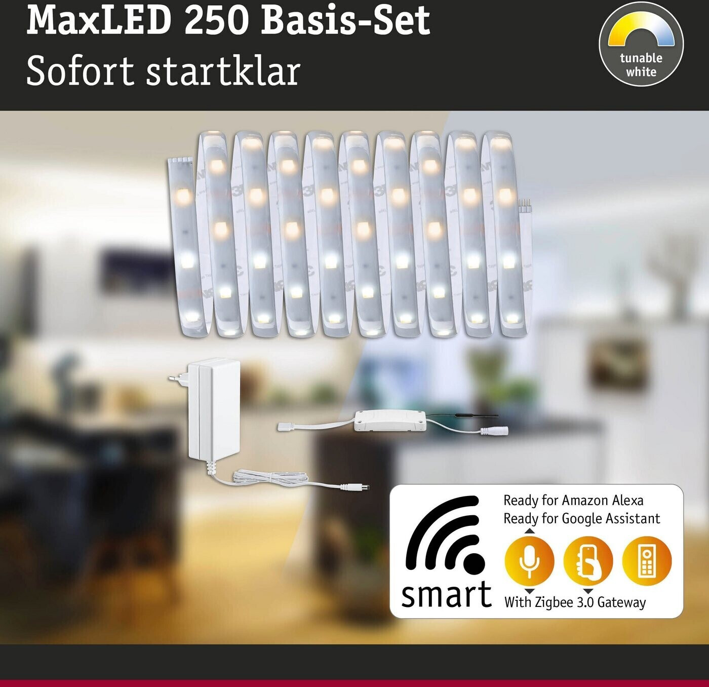 Paulmann MaxLED 250 Basiset Zigbee 3m IP44 tunable white (78869) ab 41,14 €  | Preisvergleich bei