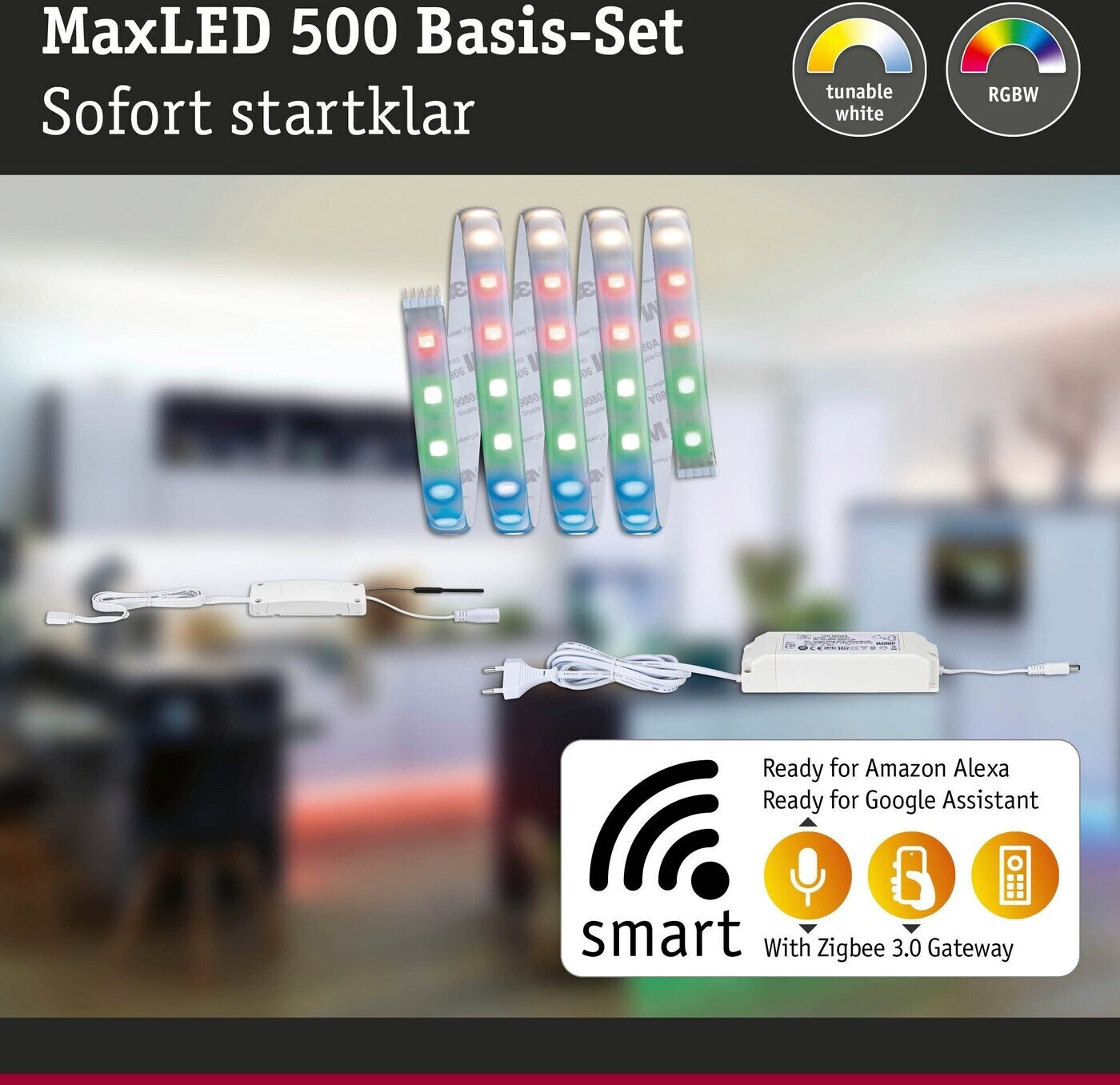 Paulmann MaxLED 500 LED Stripe Zigbee RGBW beschichtet (78883) ab 65,95 € |  Preisvergleich bei
