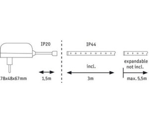 Paulmann MaxLED 250 Basisset beschichtet 3m IP44 tageslichtweiß(79873) ab  22,61 € | Preisvergleich bei