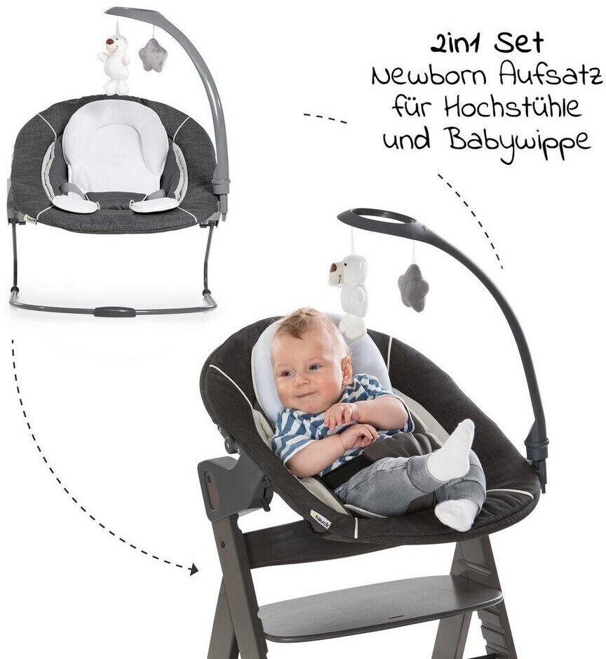 Hauck Alpha Selectline Newborn Set Deluxe 4 tlg. charcoal ab 154 13 Preisvergleich bei idealo