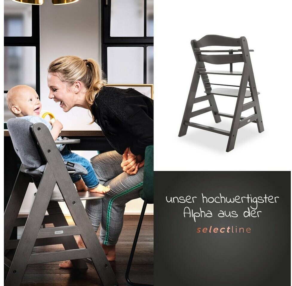 Hauck Alpha Selectline Newborn Set Deluxe 4 tlg. charcoal ab 154 13 Preisvergleich bei idealo