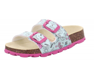 Superfit Meisjesslippers met voetbed, wit meerkleurig 1020, 40 EU Weit