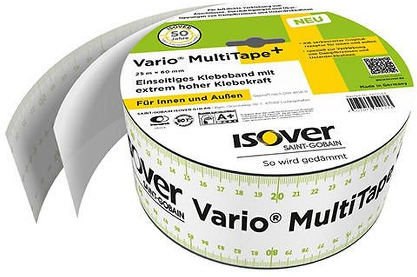 ISOVER Klebeband Vario® MultiTape+ mit einseitigen Streifen für