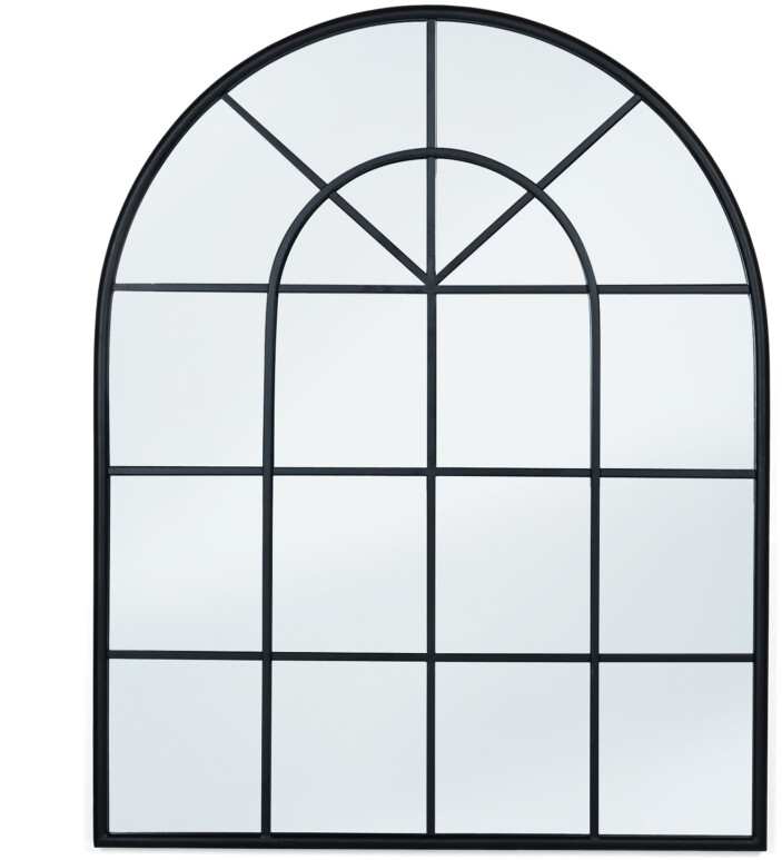 IDMarket Miroir verrière arche industriel 80 x 100 cm