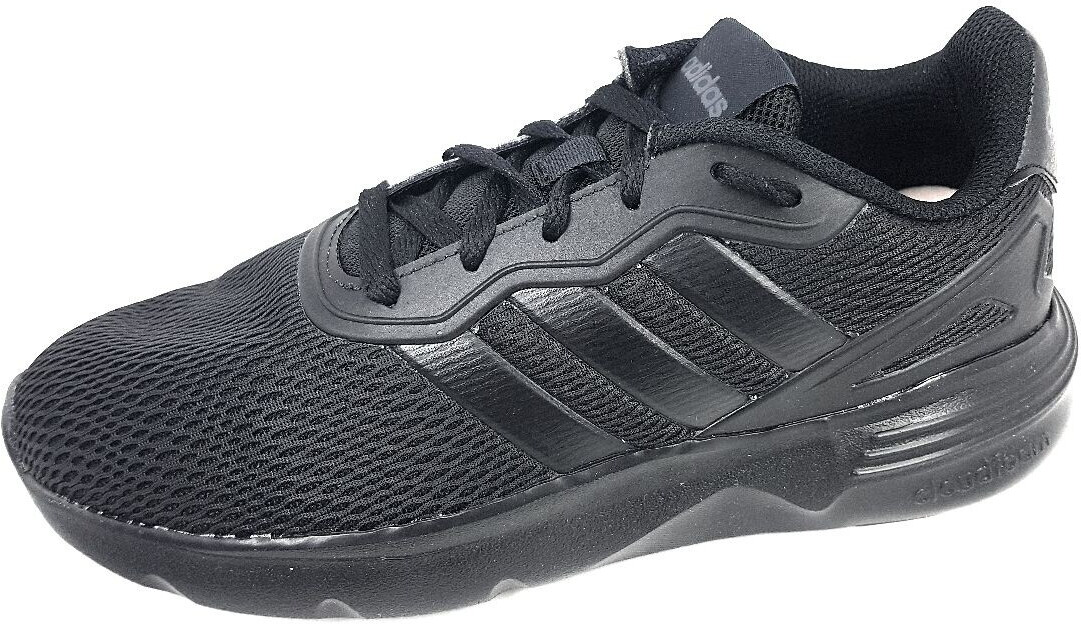 Black adidas foam cloud clearance