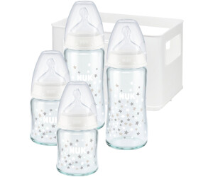 NUK First Choice Plus Glass Bottle Set with Temperature Control au meilleur  prix sur