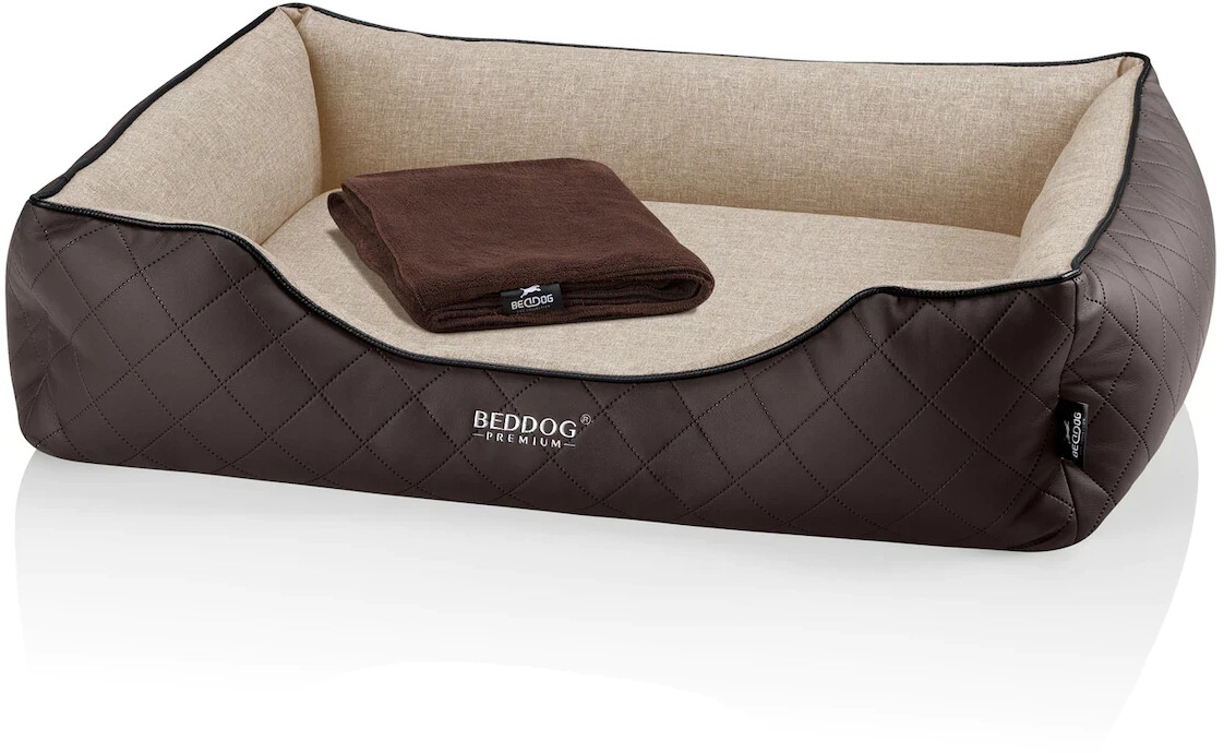 BedDog Premium Wuffi Dog Bed XXL Melange (Beige Brown)
